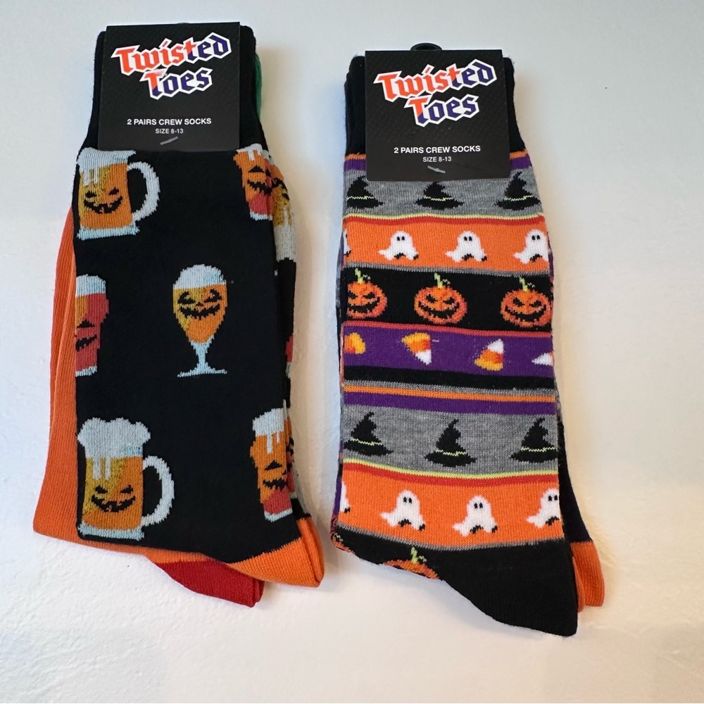 Men’s Twisted Toes Halloween Crew Socks